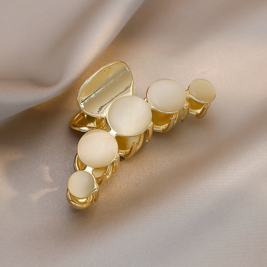 2026 New Elegant Opals Grip Back Of The Head Fixed Hair Shark Clip Headdress Girls Fashion Hairpin Accessories For Womans Clip